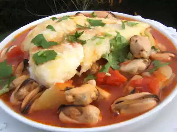 Recette Bouillabaisse de morue aux moules