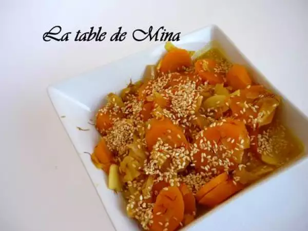 Recette Carottes à l'orange et graines de sésame