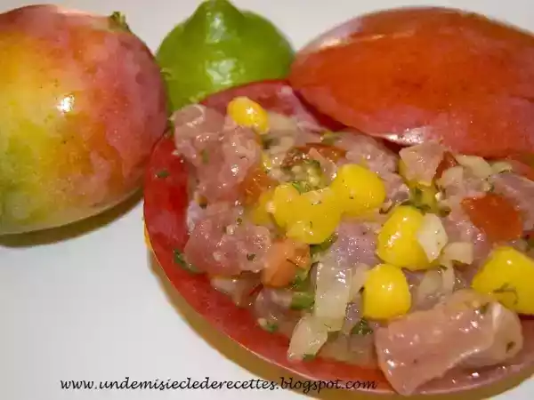 Recette Tartare de thon à la mangue