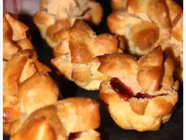 Recette Mini choux farcis au foie gras et à la confiture de figue
