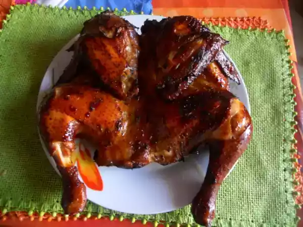 Recette Poulet fumé au cobb