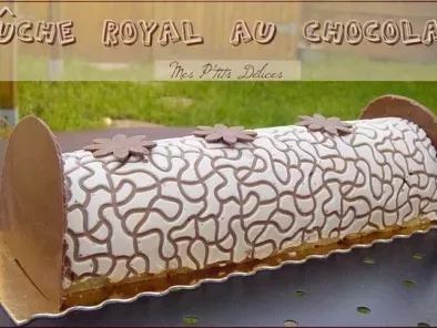 Recette Bûche royal au chocolat .