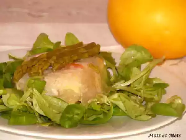 Recette Aspics de crevettes au pamplemousse