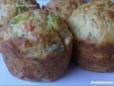 Recette Muffins de légumes & poisson.