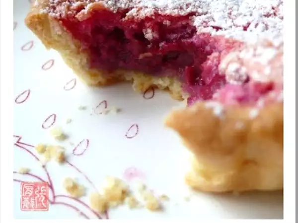 Recette Tartelettes aux framboises surgelées et poudre d'amande