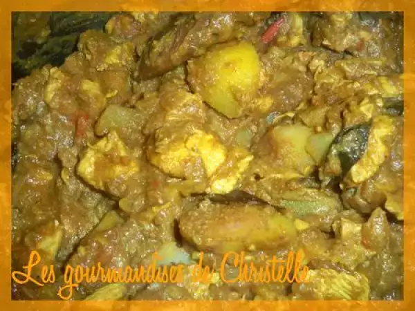 Recette Cari poulet.