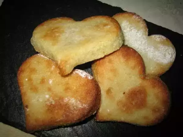 Recette Coeurs de massepain cuit