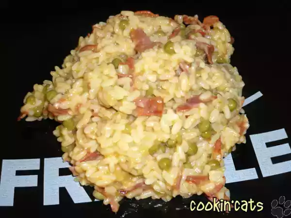 Recette Risotto chorizo petits pois