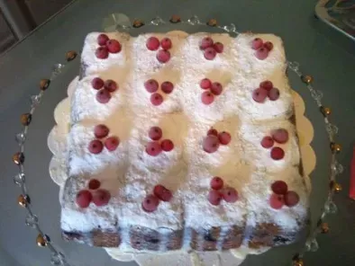 Recette Gâteau blanche-neige aux fruits rouges