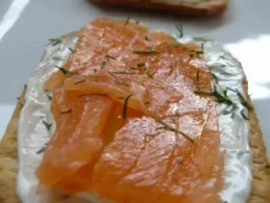 Recette Toast apéritif au saumon fumé
