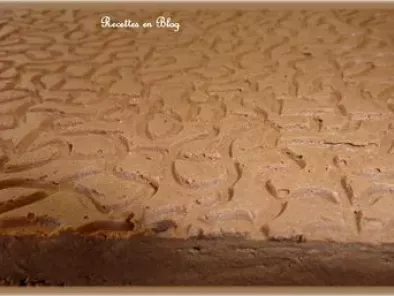 Recette Gâteau entremet au chocolat noir poires poêlées au rhum
