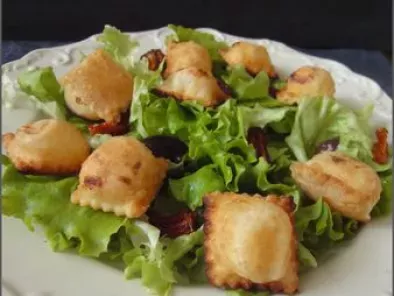 Recette Raviole césar en salade