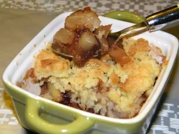 Recette Crumble poire chocolat