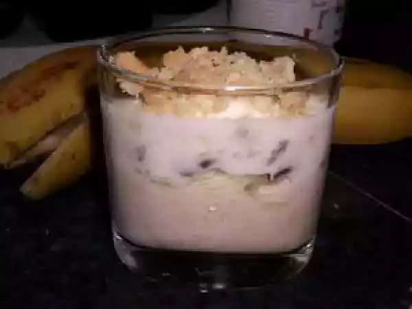Recette Verrine creme de marron - banane