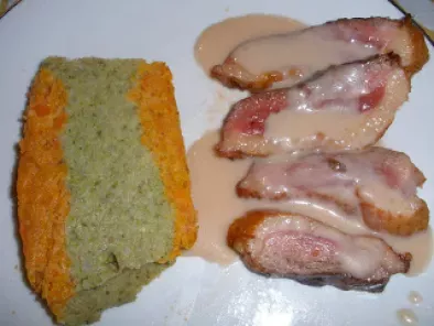 Recette Terrine de légumes et canard sauce groseilles, plat de résistence réveillon noël 2010