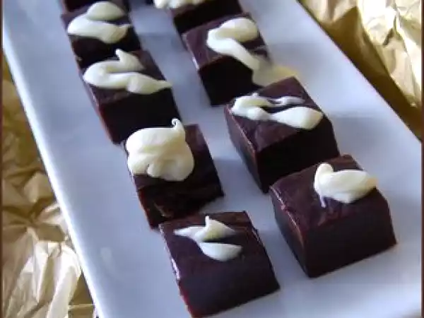 Recette Fudge aux deux chocolats et à la guimauve, sans gluten