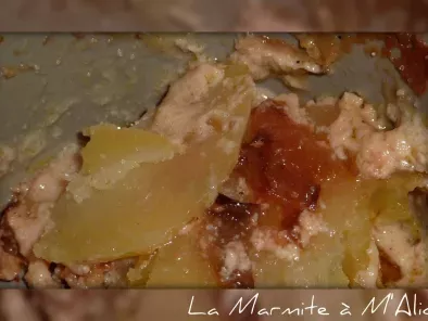 Recette Gratin de pommes de terre, foie gras et pruneaux