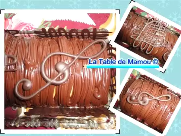 Recette Bûche chocolat et lemon curd