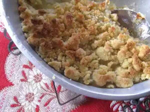 Recette Crumble aux pommes de moisson