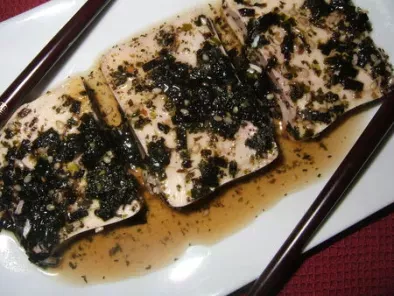 Recette Tofu mariné à la sauce ponzu