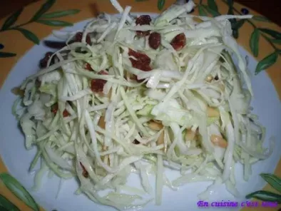 Recette Du chou blanc, en salade croquante