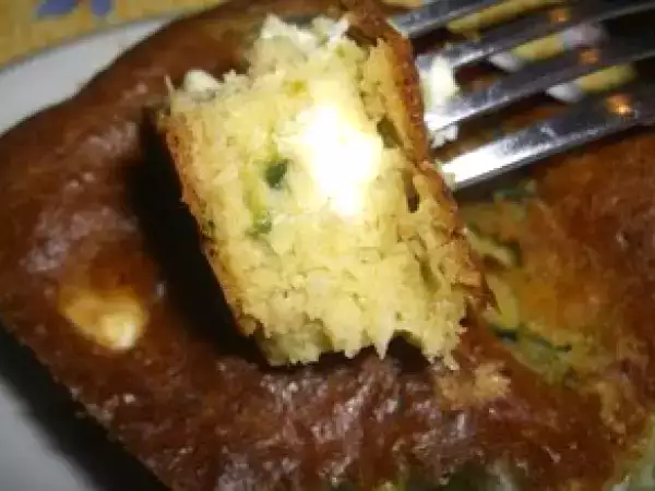 Recette Cake aux courgettes, feta et pesto... un vrai délice !!!