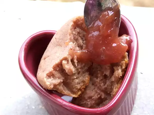 Recette Muffins à la confiture de fraise et de rhubarbe