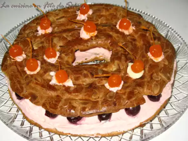 Recette Paris brest aux cerises bing et au mascarpone
