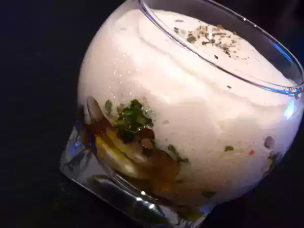 Recette Tomates-mozza version espuma selon paul simon