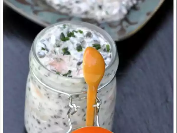 Recette Verrines de lentilles au saumon