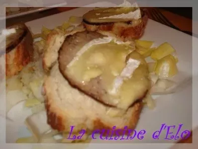 Recette Tartines andouille camembert