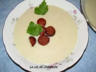 Recette Veloute d'artichaut et chorizo