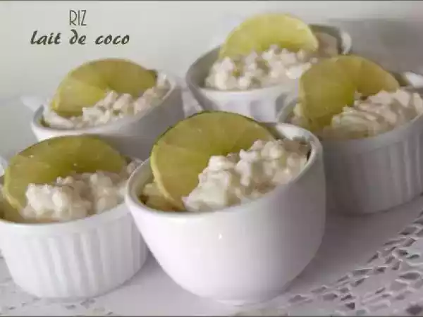 Recette Riz au lait de coco et à la lime, sans gluten et sans lactose