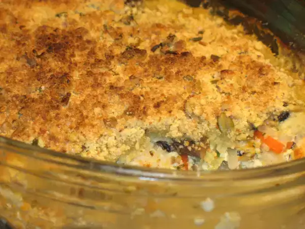 Recette Crumble croquant de st jacques et moules