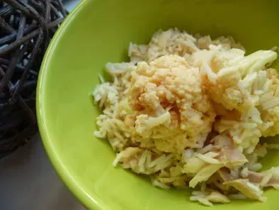 Recette Poêlée de riz au cabillaud et chou-fleur au curry