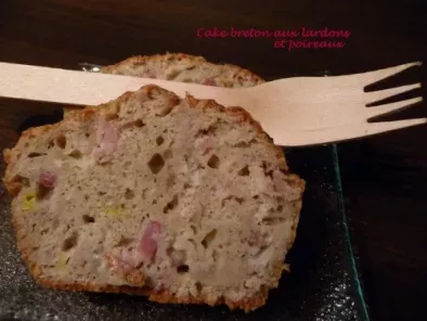 Recette Cake breton aux lardons et poireaux
