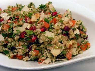 Recette Salade de quinoa aux herbes et grenades