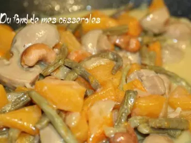 Recette Curry de butternut et haricots verts