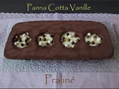 Recette Entremet choco-praliné et panna cotta à la vanille