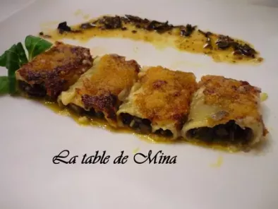 Recette Macaronis farcis, truffe noire, artichaut et foie gras