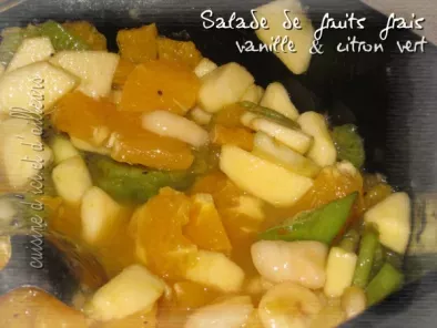 Recette Salade de fruits frais à la vanille & citron vert