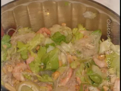 Recette Salade aux crevettes & cacahuètes