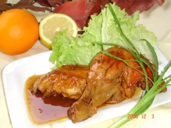 Recette Poulet à l'orange savoureux