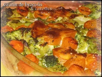 Recette Gratin de brocolis & carottes