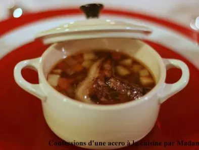 Recette Foie gras en cocotte, légumes anciens et bouillon gingembre-orange