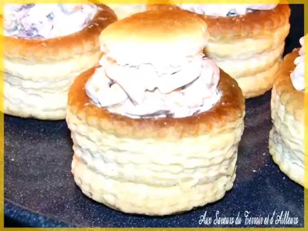 Recette Vol-au-vent de fruits de mer au boursin