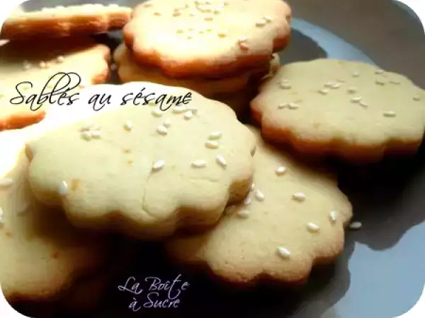 Recette Sablés au sésame