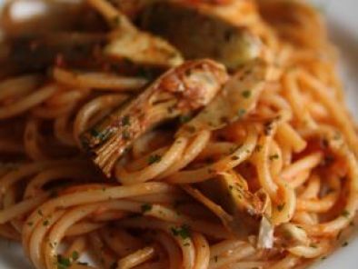 Recette Spaghetti aux artichauts