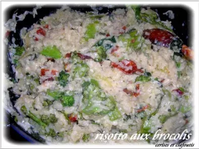 Recette Risotto aux brocolis et tomates sechees
