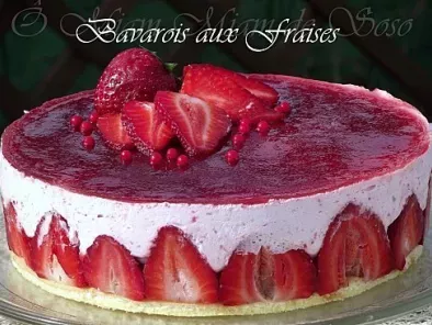 Recette Bavarois aux fraises et au sirop d'hibiscus